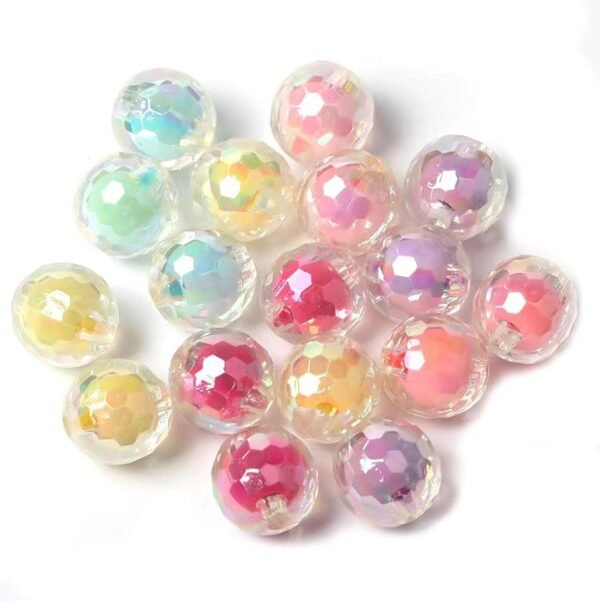 100Pcs 16MM Mixed Color Acrylic Beads for DIY Jewelry Making - Image 2