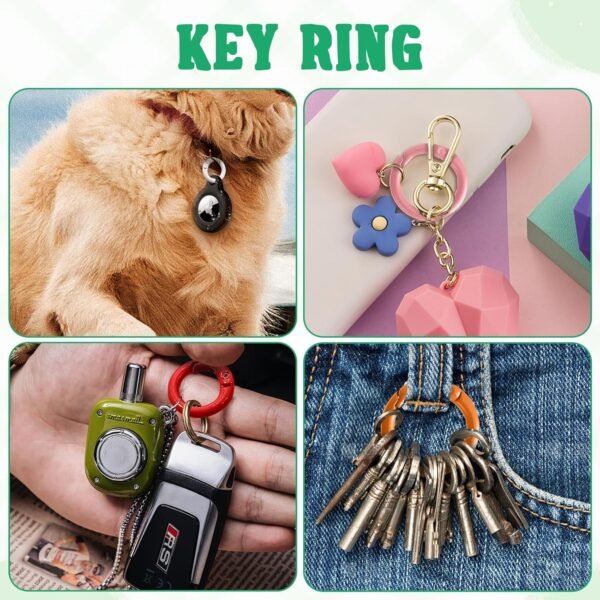12 Mixed Colors Metal O Rings 25MM  DIY Crafts Accessories Clip Circle - Image 5