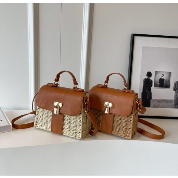 Design Fashionable Ladie's Crossbody Bag Straw Handbags for Women - Image 2