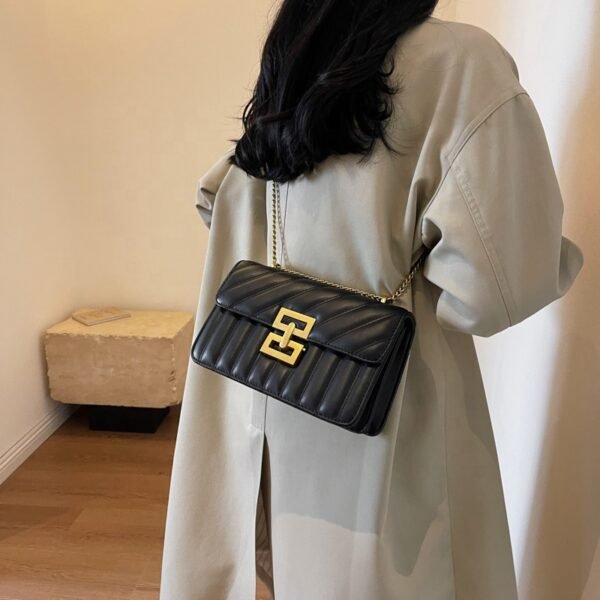 2025 Fashion Hot Designer Bags Solid PU Leather Bags Hand Made Ladies Key Chain Purse Small Flap Hand Bags for Women New Styles - Image 5
