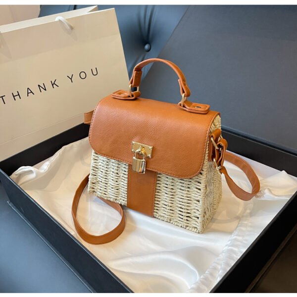 Design Fashionable Ladie's Crossbody Bag Straw Handbags for Women - Image 4
