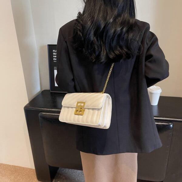 2025 Fashion Hot Designer Bags Solid PU Leather Bags Hand Made Ladies Key Chain Purse Small Flap Hand Bags for Women New Styles - Image 6